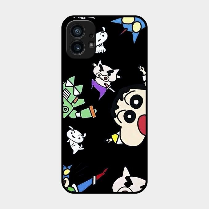Cartoon Pattern Glass Case Cover For Nothing Phone 1