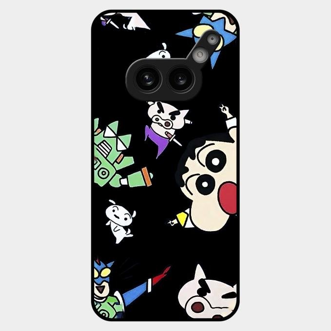 Cartoon Pattern Glass Case Cover For Nothing Phone 2A Plus