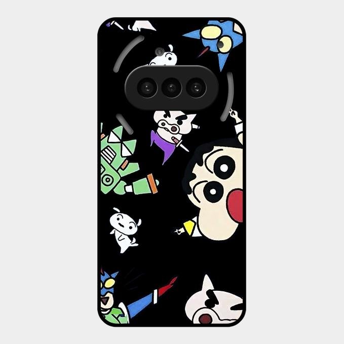 Cartoon Pattern Glass Case Cover For Nothing Phone 3A 5G