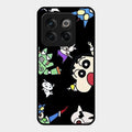 Cartoon Pattern Glass Case Cover For Oneplus 10T 5G