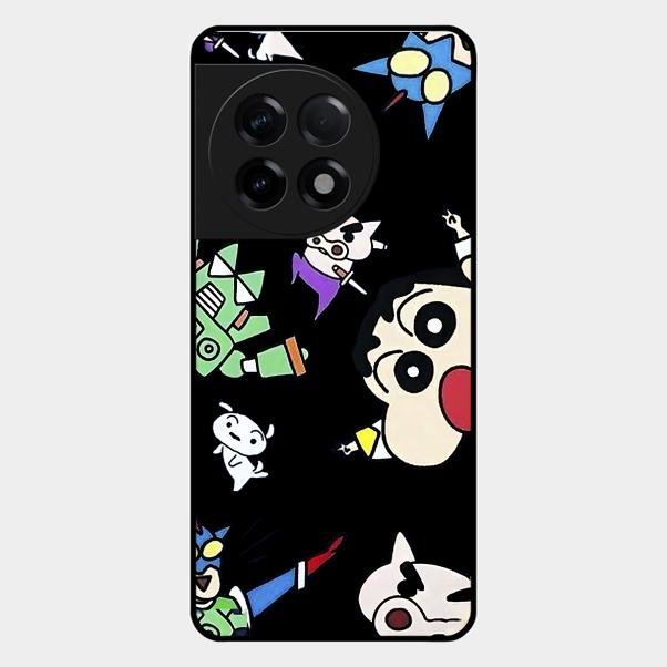 Cartoon Pattern Glass Case Cover For Oneplus 11R 5G