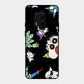 Cartoon Pattern Glass Case Cover For Oneplus 8 Pro