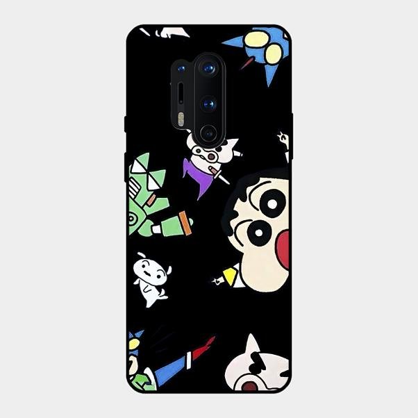 Cartoon Pattern Glass Case Cover For Oneplus 8 Pro