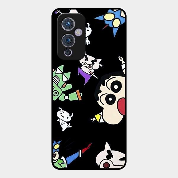 Cartoon Pattern Glass Case Cover For Oneplus 9 5G