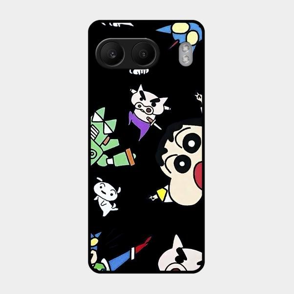 Cartoon Pattern Glass Case Cover For Oneplus