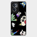 Cartoon Pattern Glass Case Cover For Oneplus Nord Ce 2 5G
