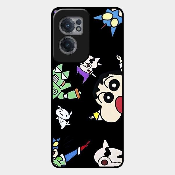 Cartoon Pattern Glass Case Cover For Oneplus - ShopOnCliQ