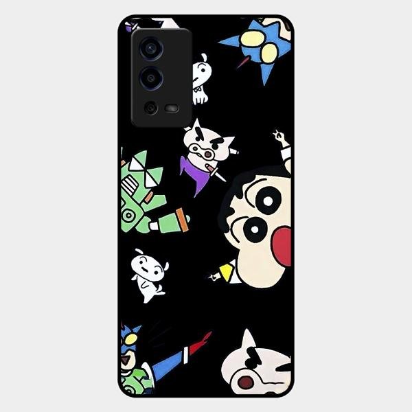 Cartoon Pattern Glass Case Cover For Oppo - ShopOnCliQ