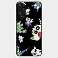 Cartoon Pattern Glass Case Cover For Oppo A78 5G