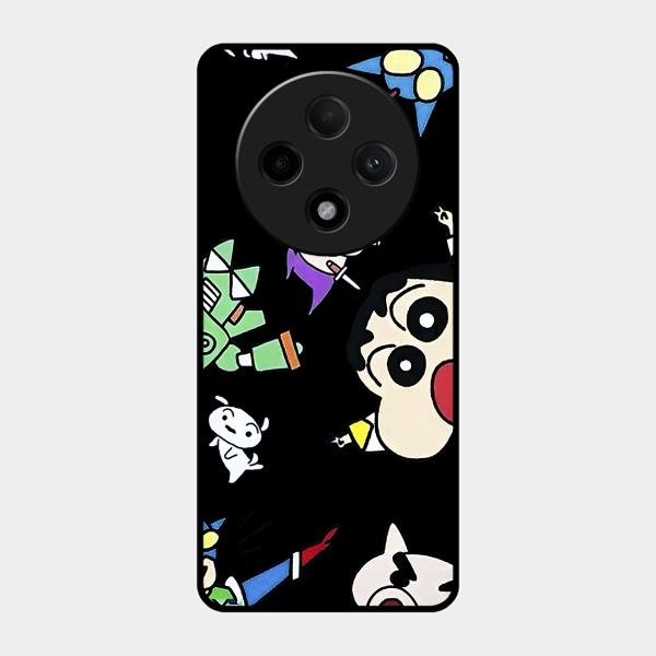 Cartoon Pattern Glass Case Cover For Oppo