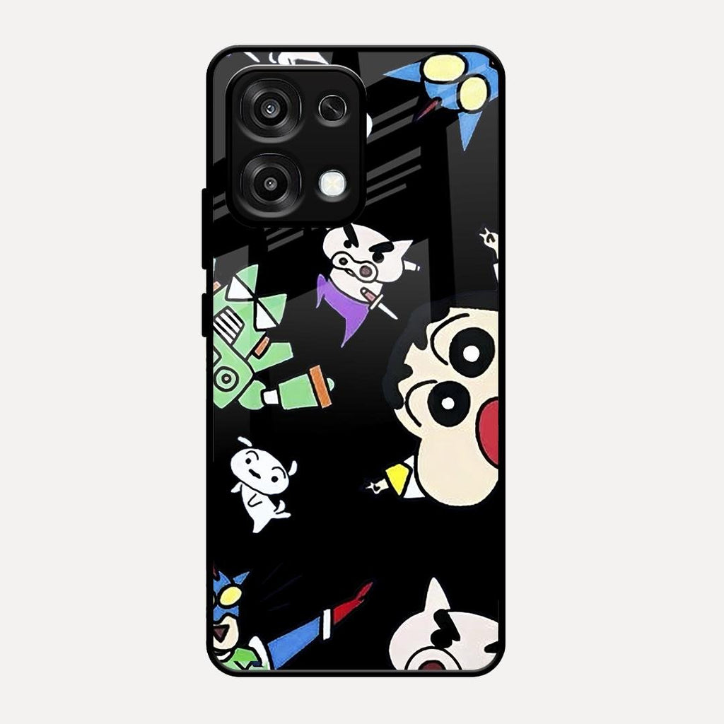 Cartoon Pattern Glass Case Cover For Oppo F31 5G