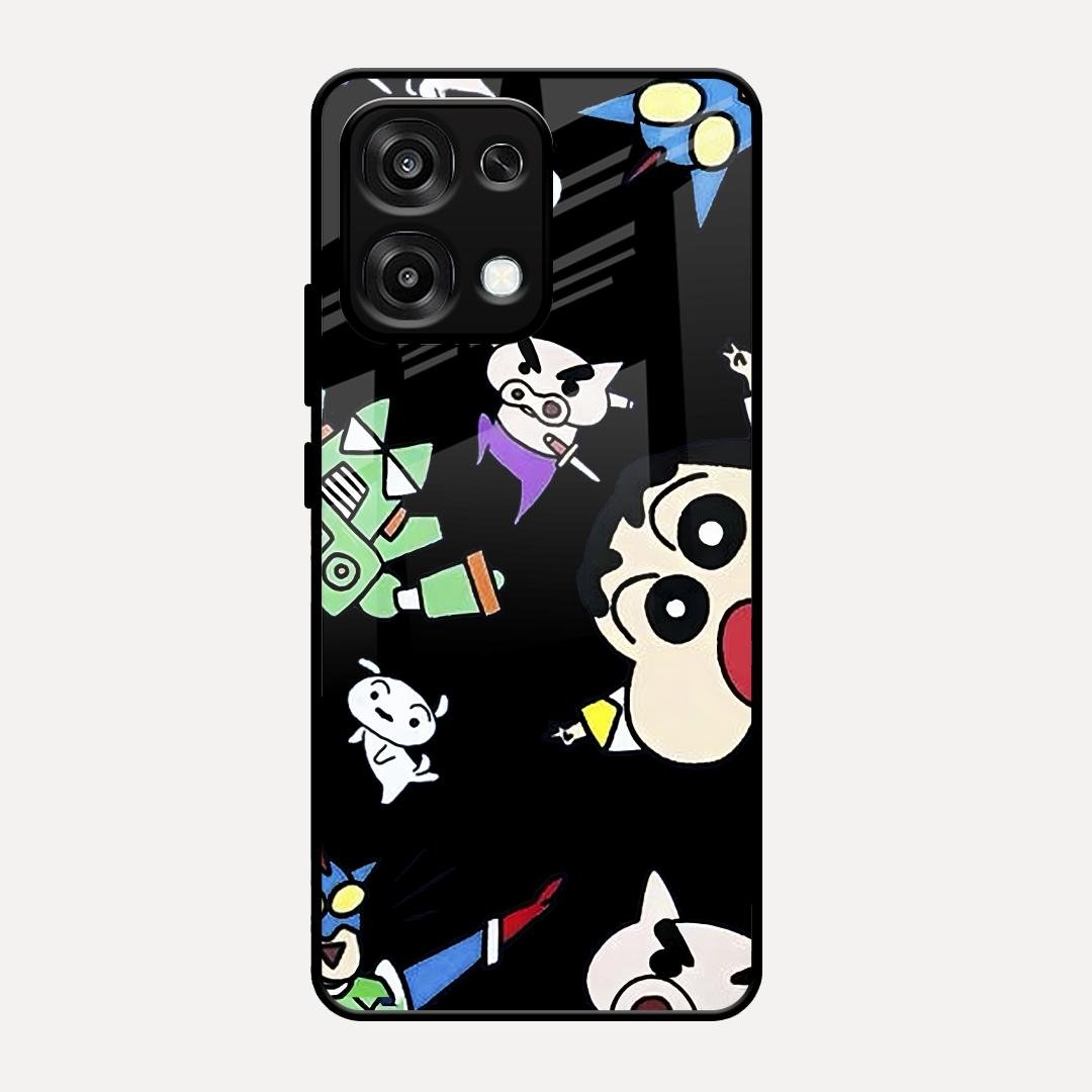 Cartoon Pattern Glass Case Cover For Oppo F31 5G