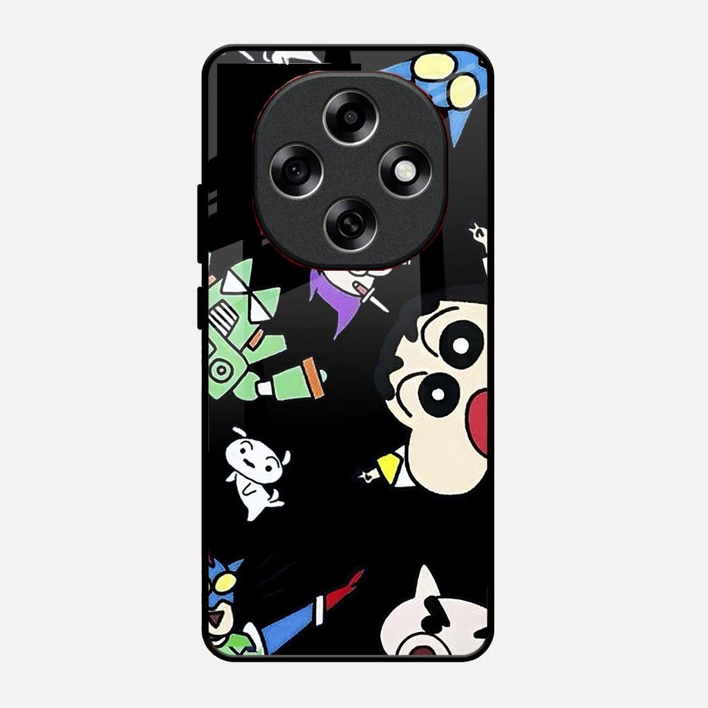 Cartoon Pattern Glass Case Cover For Oppo F31 Pro 5G