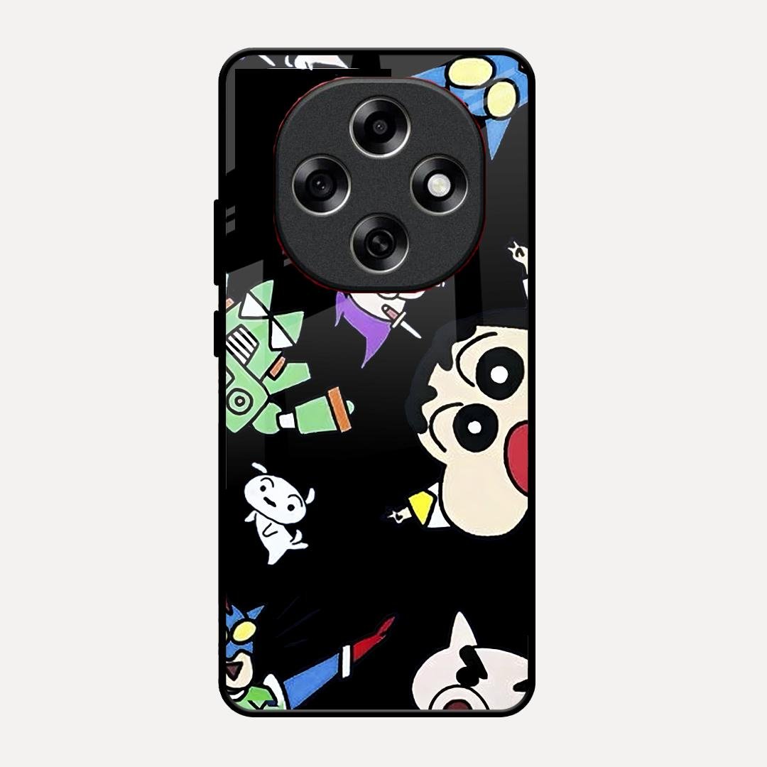 Cartoon Pattern Glass Case Cover For Oppo F31 Pro 5G