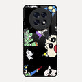 Cartoon Pattern Glass Case Cover For Oppo F31 Pro Plus 5G
