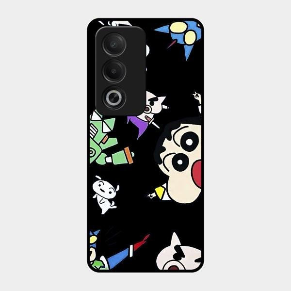 Cartoon Pattern Glass Case Cover For Oppo K12X 5G