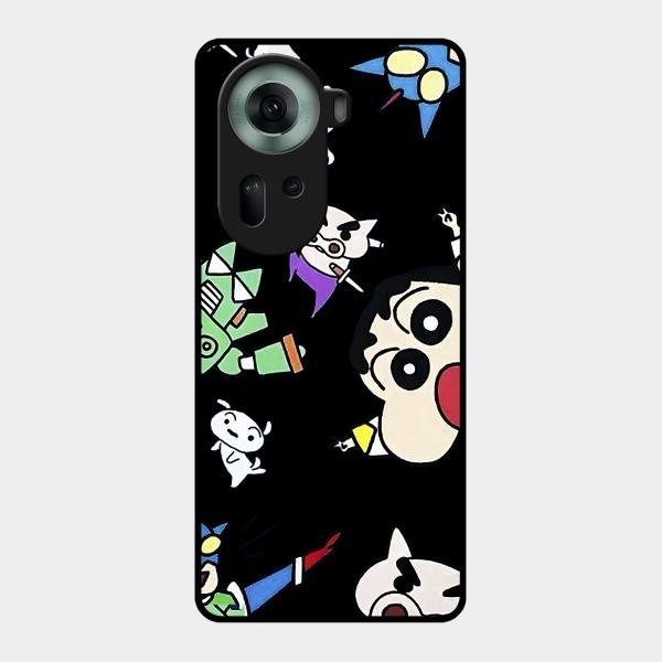 Cartoon Pattern Metal Case Cover For Oppo - ShopOnCliQ