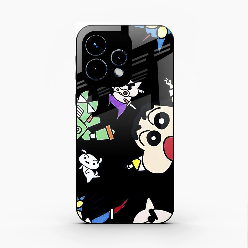 Cartoon Pattern Glass Case Cover For Oppo Reno 15 5G