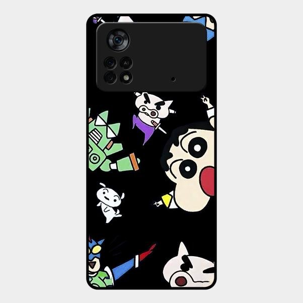 Cartoon Pattern Glass Case Cover For Poco X4 Pro 5G