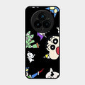 Cartoon Pattern Glass Case Cover For Realme 14 Pro 5G