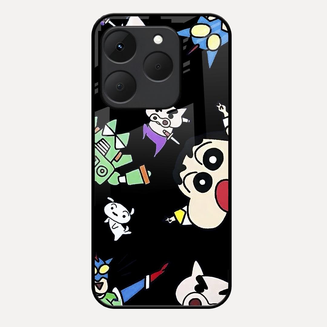 Cartoon Pattern Glass Case Cover For Realme 15T 5G