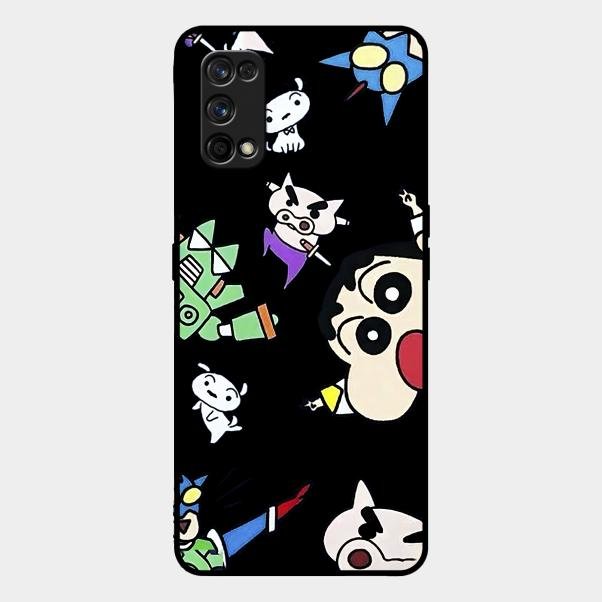 Cartoon Pattern Glass Case Cover For Realme
