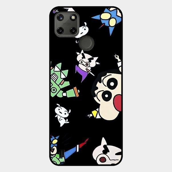 Cartoon Pattern Glass Case Cover For Realme - ShopOnCliQ