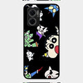 Cartoon Pattern Glass Case Cover For Redmi 11 Prime 5G
