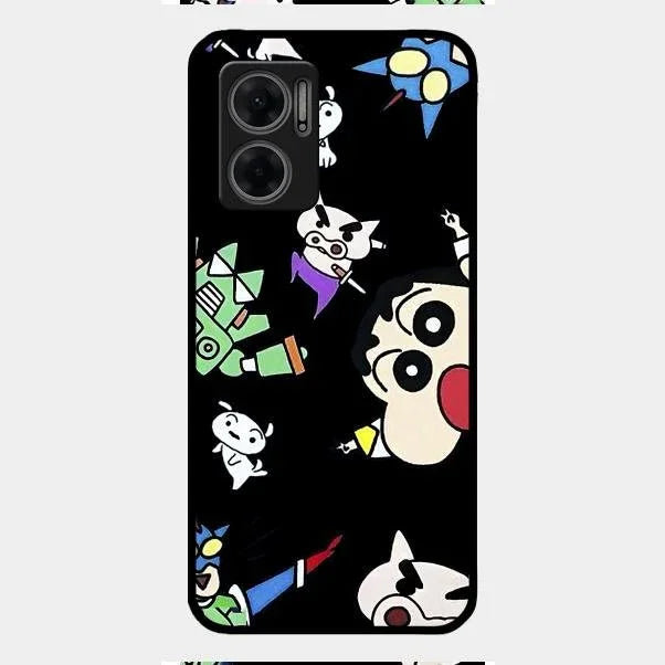 Cartoon Pattern Glass Case Cover For Redmi - ShopOnCliQ