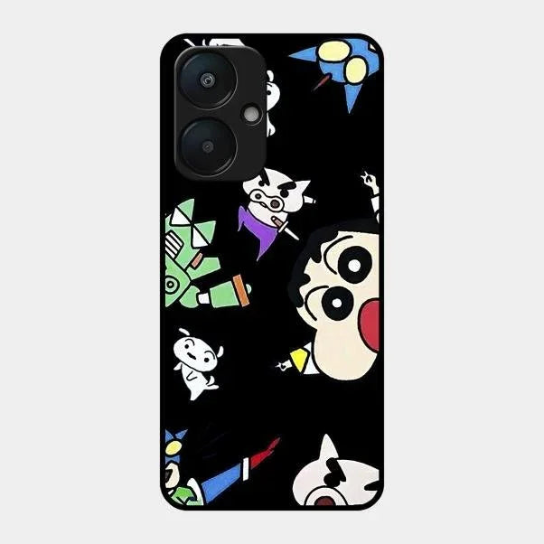 Cartoon Pattern Glass Case Cover For Redmi - ShopOnCliQ