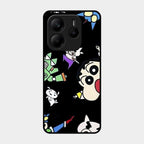 Cartoon Pattern Glass Case Cover For Redmi Note 14 5G