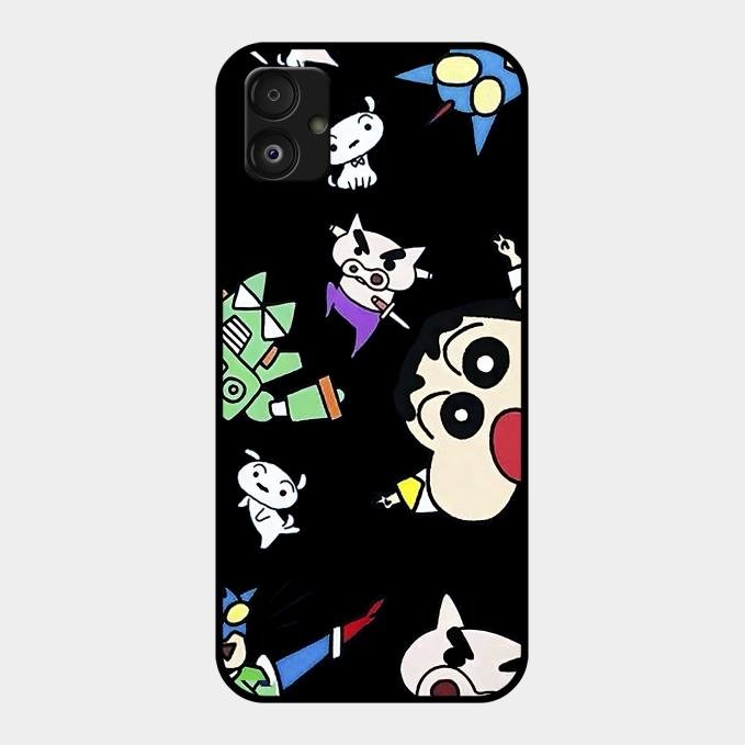 Cartoon Pattern Glass Case Cover For Samsung - ShopOnCliQ