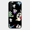 Cartoon Pattern Glass Case Cover For Samsung Galaxy F34 5G