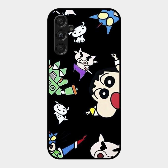 Cartoon Pattern Glass Case Cover For Samsung Galaxy F34 5G