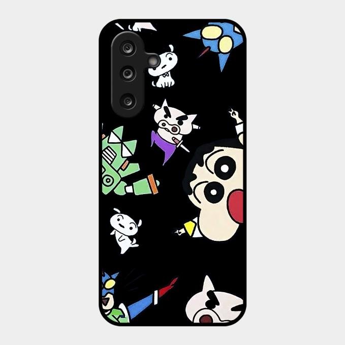 Cartoon Pattern Glass Case Cover For Samsung Galaxy F36 5G