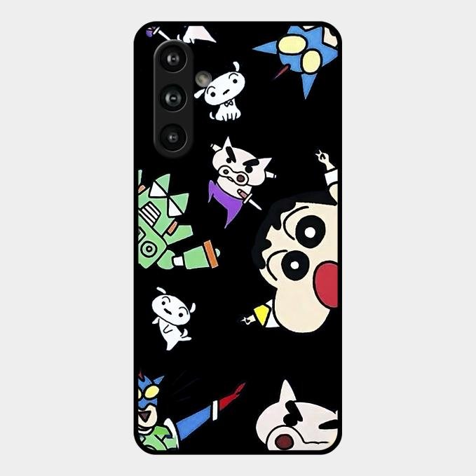 Cartoon Pattern Glass Case Cover For Samsung Galaxy F54 5G