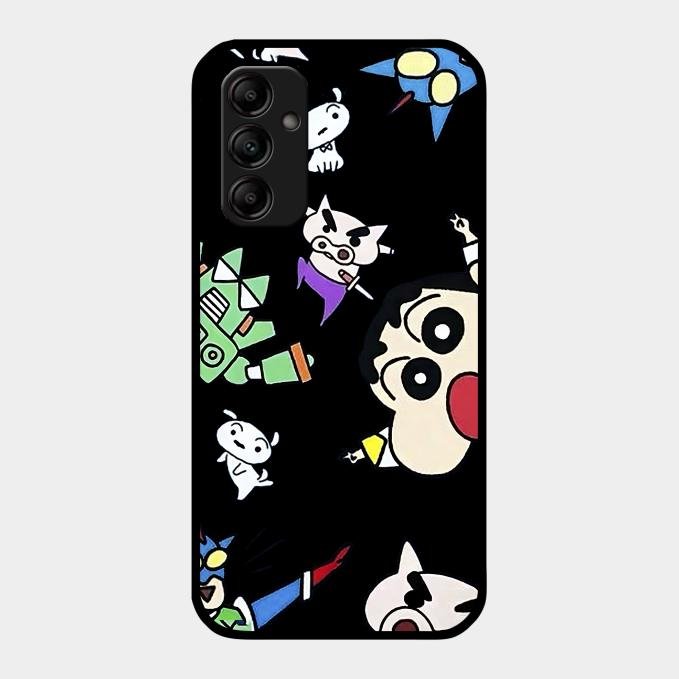 Cartoon Pattern Glass Case Cover For Samsung Galaxy M14 5G