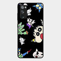 Cartoon Pattern Glass Case Cover For Samsung Galaxy S20 Fe 5G