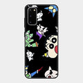 Cartoon Pattern Glass Case Cover For Samsung Galaxy S20
