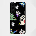 Cartoon Pattern Glass Case Cover For Samsung Galaxy S25 FE 5G