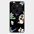 Cartoon Pattern Glass Case Cover For Vivo T4 5G