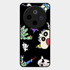 Cartoon Pattern Glass Case Cover For Vivo T4 5G