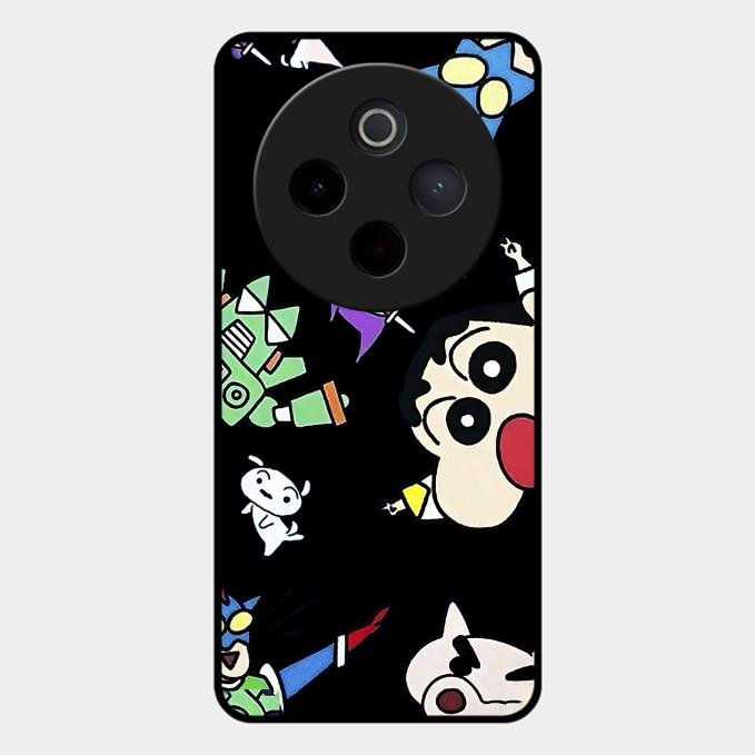 Cartoon Pattern Metal Case Cover For Vivo - ShopOnCliQ