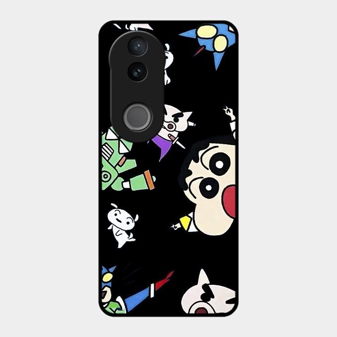 Cartoon Pattern Metal Case Cover For Vivo - ShopOnCliQ