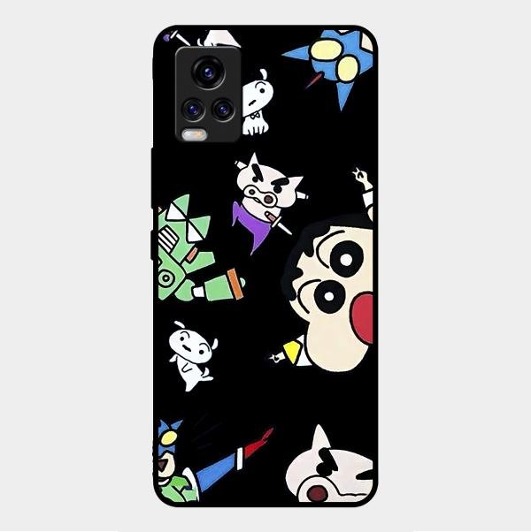Cartoon Pattern Glass Case Cover For Vivo V20 Pro 5G