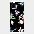 Cartoon Pattern Glass Case Cover For Vivo V20