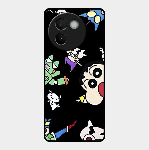 Cartoon Pattern Metal Case Cover For Vivo - ShopOnCliQ