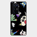 Cartoon Pattern Glass Case Cover For Vivo X70 Pro Plus 5G