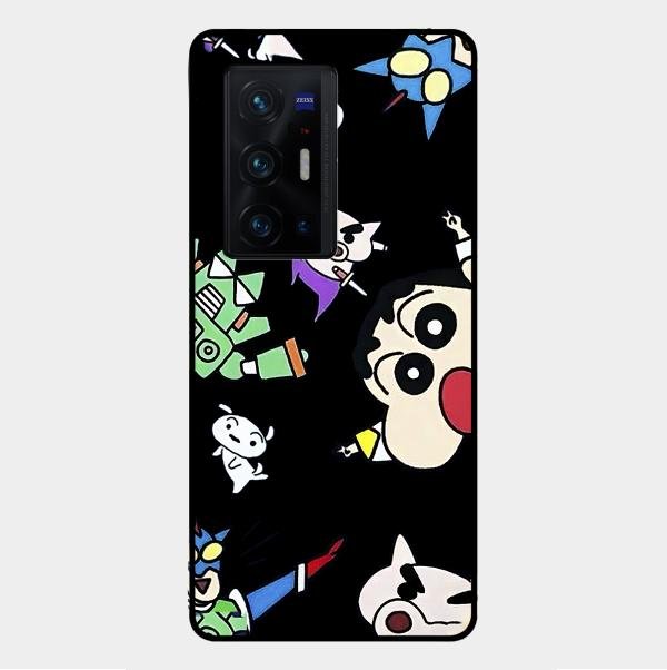 Cartoon Pattern Glass Case Cover For Vivo X70 Pro Plus 5G