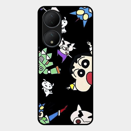 Cartoon Pattern Glass Case Cover For Vivo